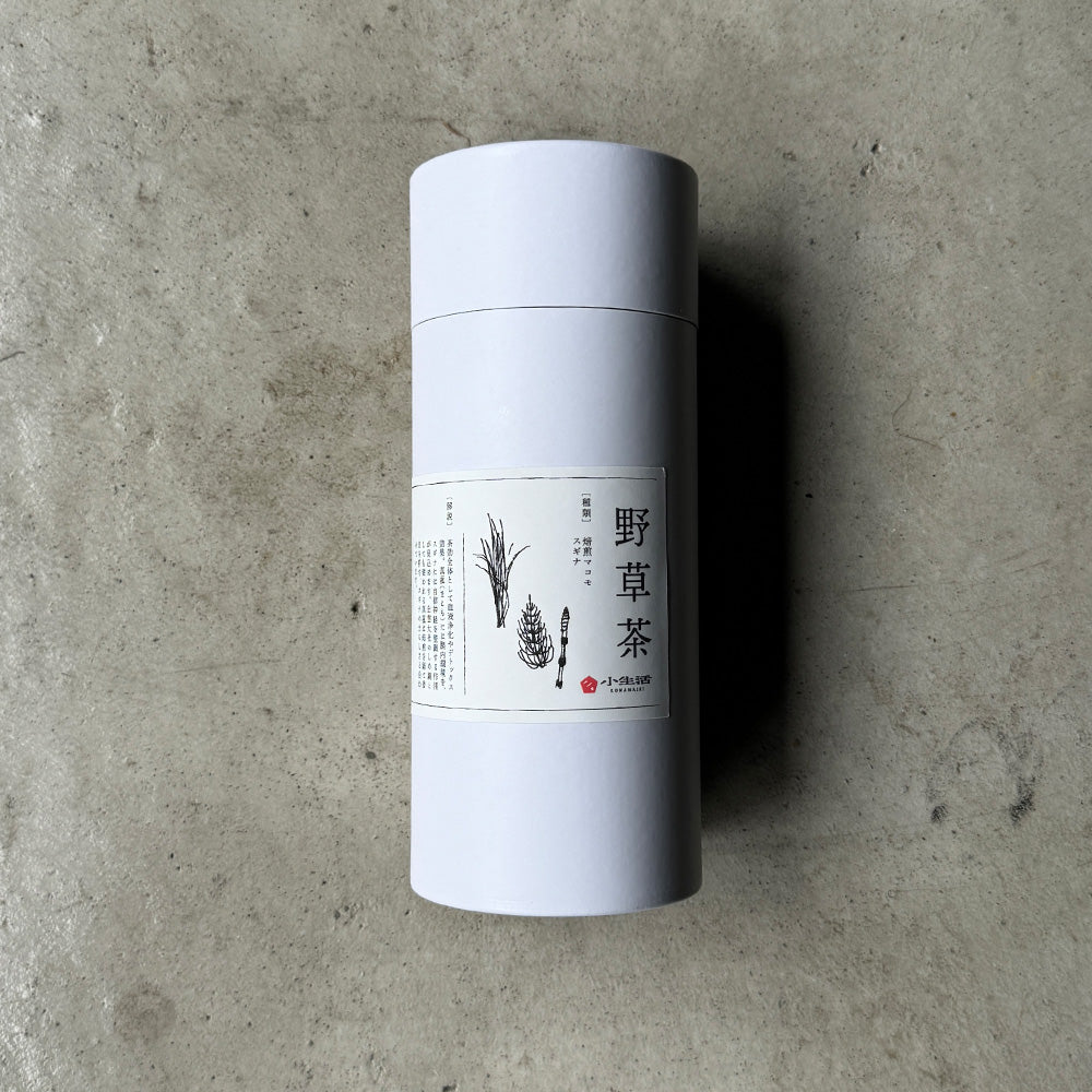 焙煎マコモとスギナ ティーバッグ6包入 茶筒